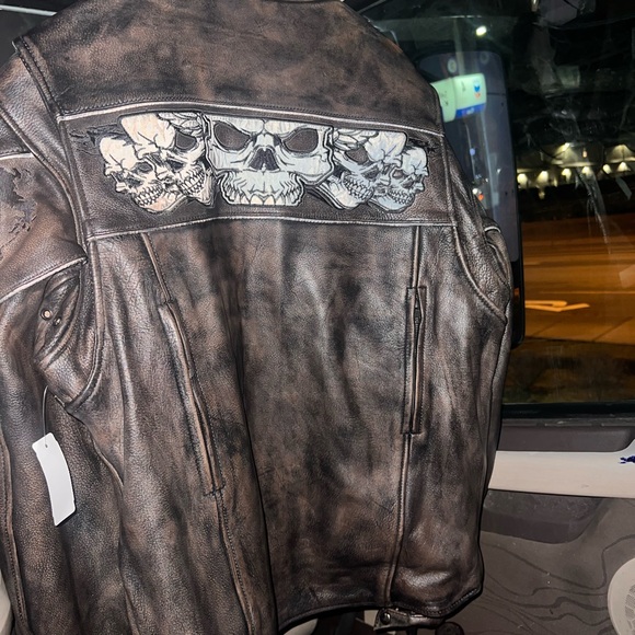 XL LAMBSKIN BIKE JACKET - Picture 5 of 8